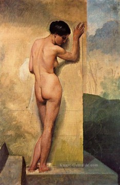 Nudo di donna stante 1859 weibliche Nacktheit Francesco Hayez Ölgemälde